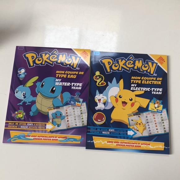 Set of 4 Pokémon Sticker Poster books - Picture 11 of 16